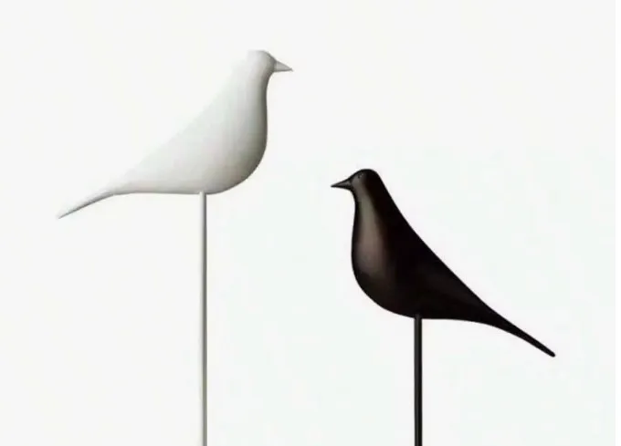 Resin Bird Statue Handicraft Decoration Coloring Artificial Nordic Birds Decoration Home Decor Office Desktop Sculpture