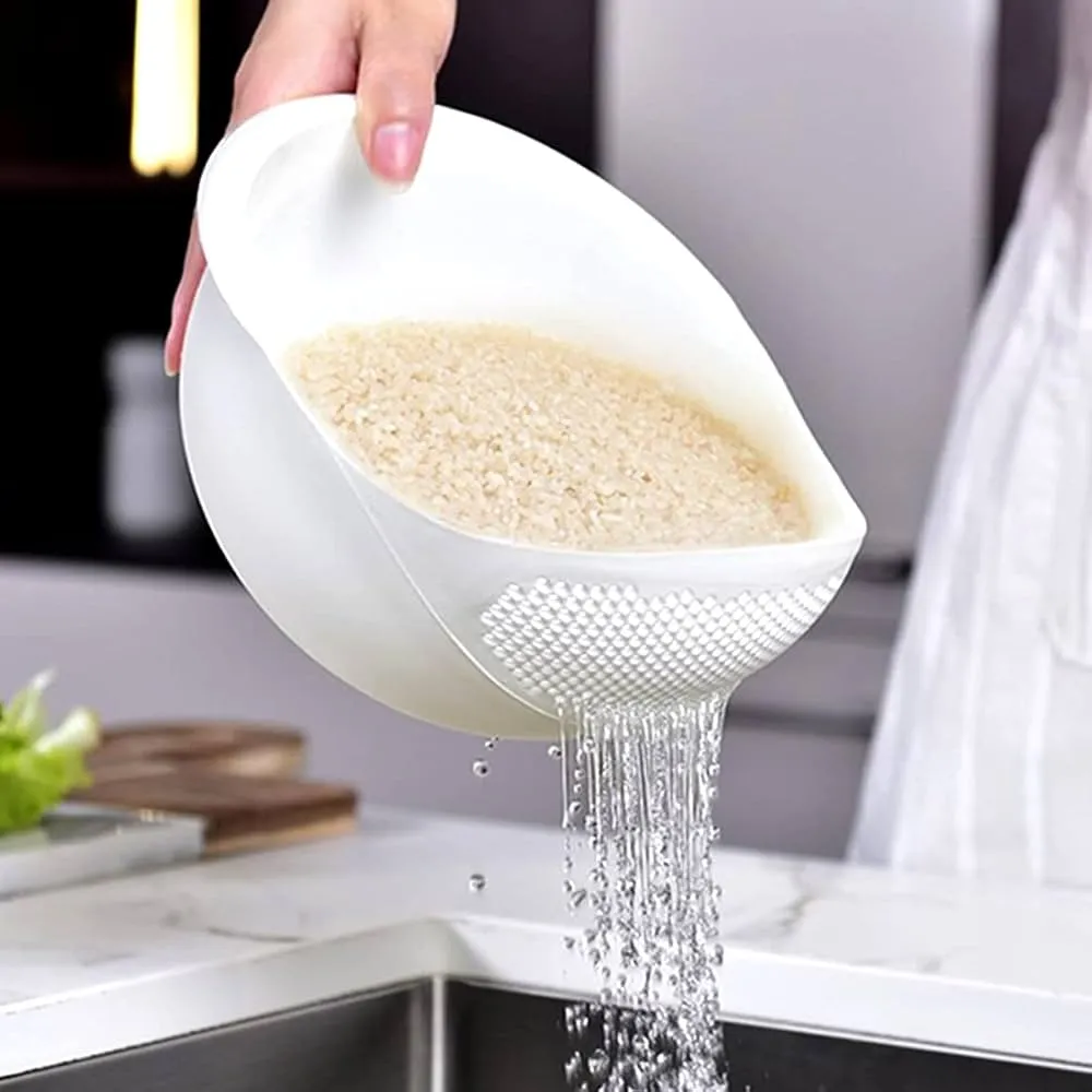 Household Rice Washer And Strainer Set,Kitchen Colander And Drain Basin
