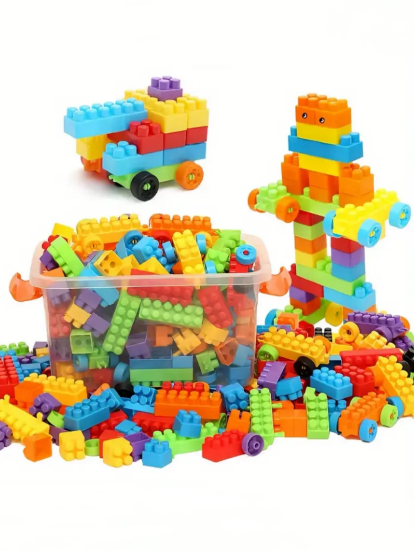 For early childhood education and puzzle kindergarten gifts, 100, 150, 300, 440, and 520 pieces of DlY assembly and insertion of small and medium-sized toys